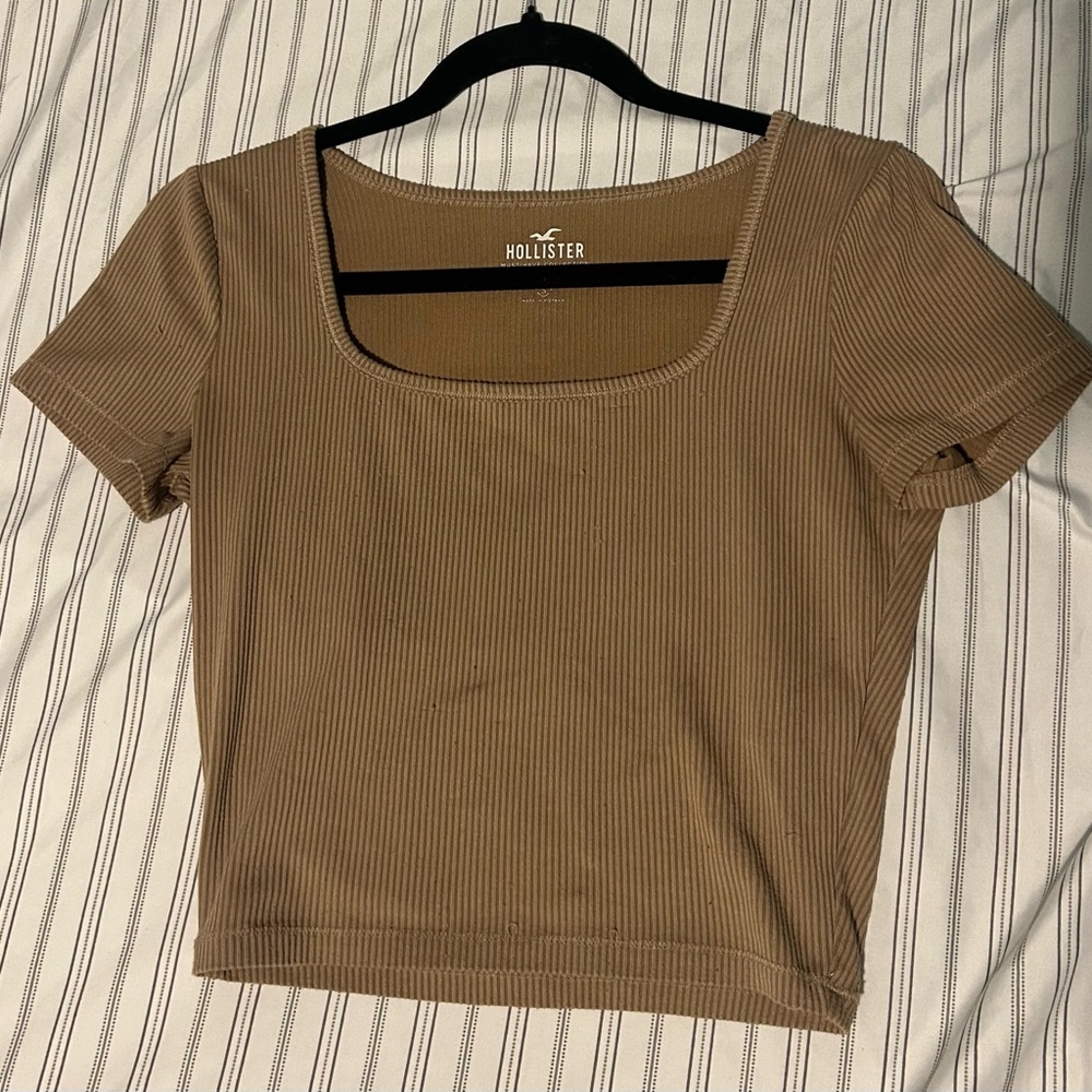 Brown crop top